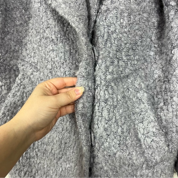 VINCE CAMUTO PURPLE BOUCLE TWO BUTTON COLLARED COAT SIZE SMALL - Picture 10 of 16